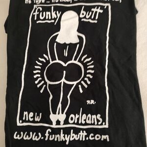 Black Funky Butt Graphic T-Shirt